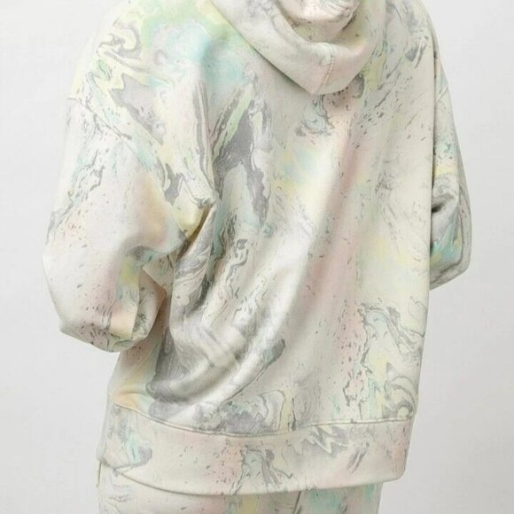 Rails Maren Hoodie Ivory Pastel Marble Women's Size M Sweatshirt - Picture 12 of 12